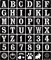 42 Pcs - 2 Inch Letter Stencils Symbol Numbers Craft Stencils